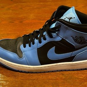 Jordan One Mids Blue and Black. Size 12. Worn a handful of times.